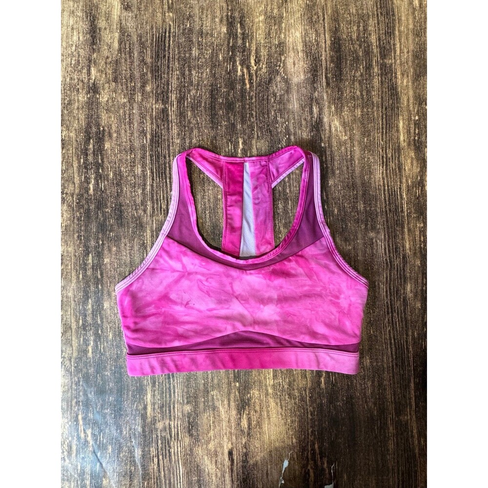 Zyia Fuchsia Hendrix Mesh Light n Tight Bra - Size Medium